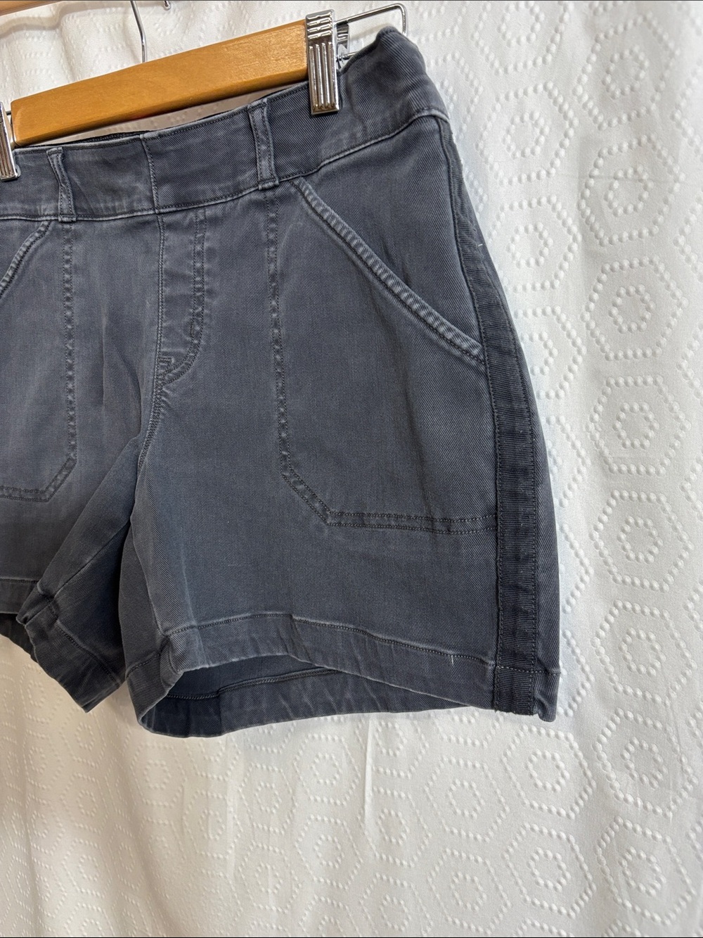 SPANX Stretch Twill Shorts - Picture 3 of 5